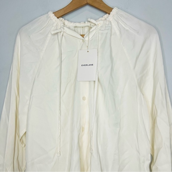 NWT EVERLANE The Gathered Shirt in Butterlite size small - Picture 3 of 8